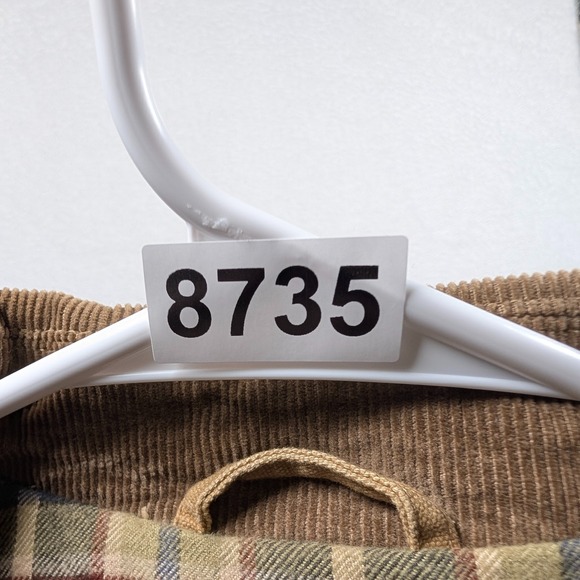 Vtg Duck Head Coat Mens 2XL Beige Field Chore Jacket Corduroy Flannel Lined - Picture 8 of 8